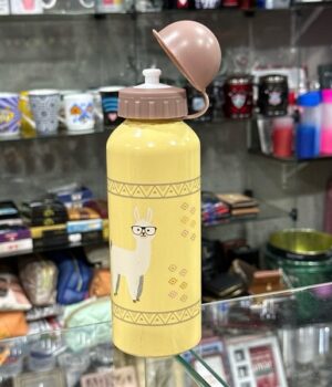 GARRAFA DE ALUMÍNIO LHAMA AMARELO