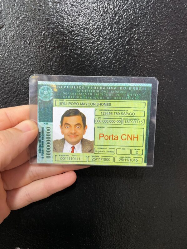 PORTA DOCUMENTO TRANSPARENTE CNH