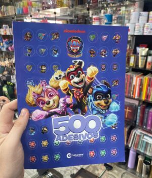 LIVRO 500 ADESIVOS PATRULHA CANINA