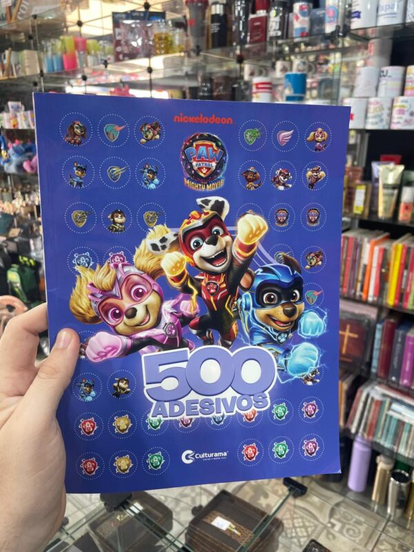 LIVRO 500 ADESIVOS PATRULHA CANINA