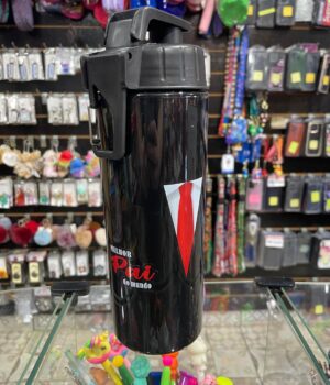 GARRAFA PLÁSTICO PRETA MELHOR PAI DO MUNDO 850ML
