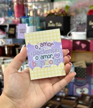 CARTÃO O AMOR É PACIENTE