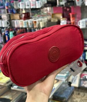 ESTOJO 2 ZÍPER VERMELHO