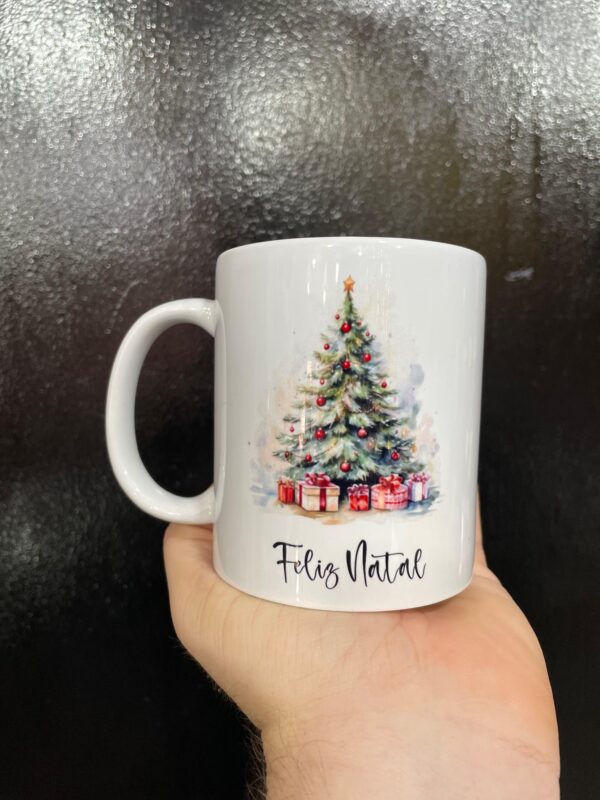 CANECA BRANCA FELIZ NATAL