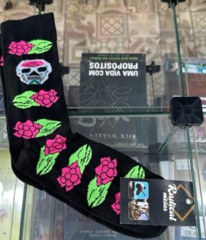 MEIA CAVEIRA FLORAL