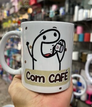 CANECA PORCELANA COM CAFÉ SEM CAFÉ