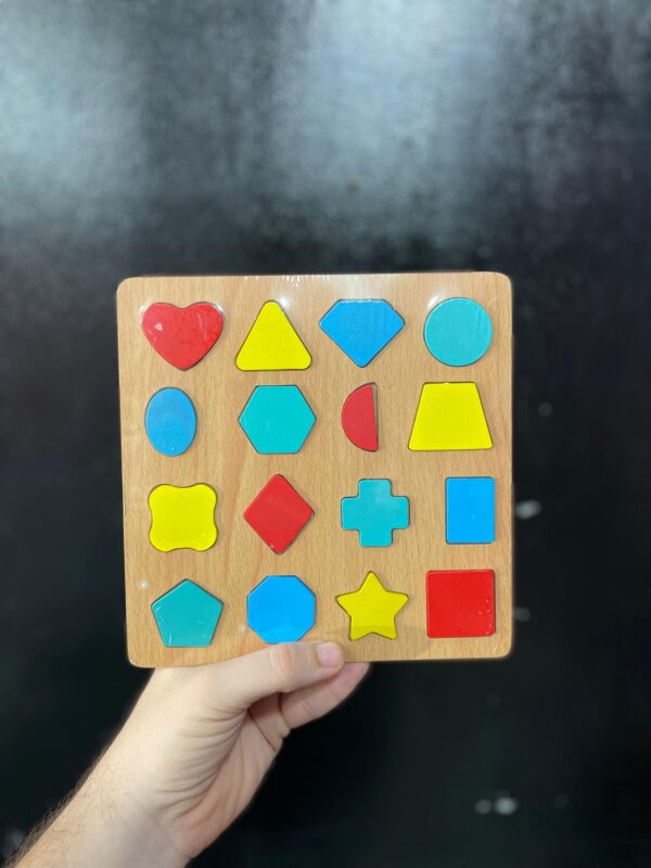 BRINQUEDO EDUCATIVO ENCAIXE DIVERTIDO FORMAS MDF SORTIDO