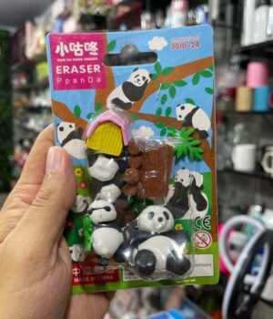KIT BORRACHA PANDA CASA AMARELA