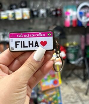 CHAVEIRO PLACA MERCOSUL FILHA