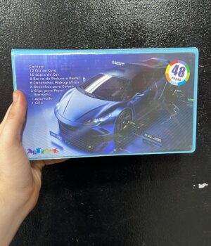 ESTOJO DE DESENHO AZUL ARTZONE 48 PEÇAS
