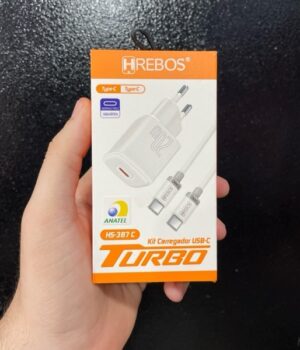 CARREGADOR TIPO-C BRANCO HS-387 C