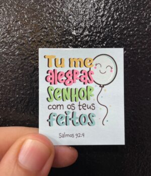 CARTÃO TU ME ALEGRAS SENHOR COM OS TEUS FEITOS