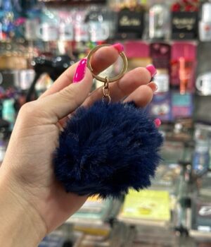 CHAVEIRO POMPOM AZUL