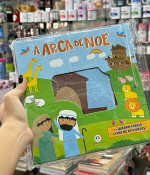 A ARCA DE NOÉ COM QUEBRA CABEÇA E LIVRO DE ATIVIDADES