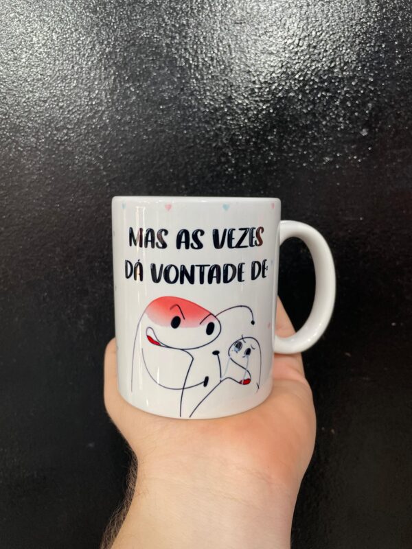 CANECA PORCELANA BRANCA AMIGA EU TE AMO - Imagem 2