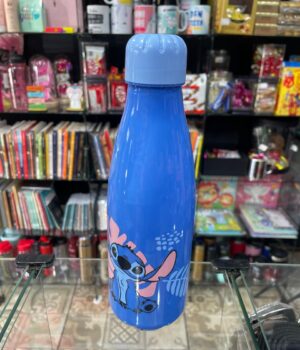 GARRAFA PLÁSTICO AZUL SQUEEZE STITCH 600ML