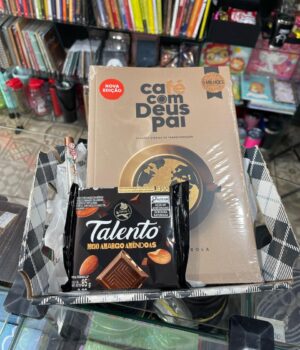 CESTA MÃE COM CAFÉ COM DEUS PAI, CHOCOLATE E CANETA