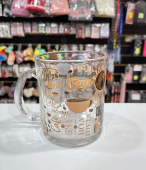 CANECA DE VIDRO COMECE SEU DIA COM UMA XÍCARA DE CAFÉ