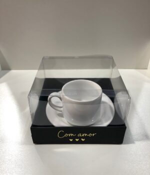 CAIXA COM XÍCARA BRANCA PERSONALIZADA