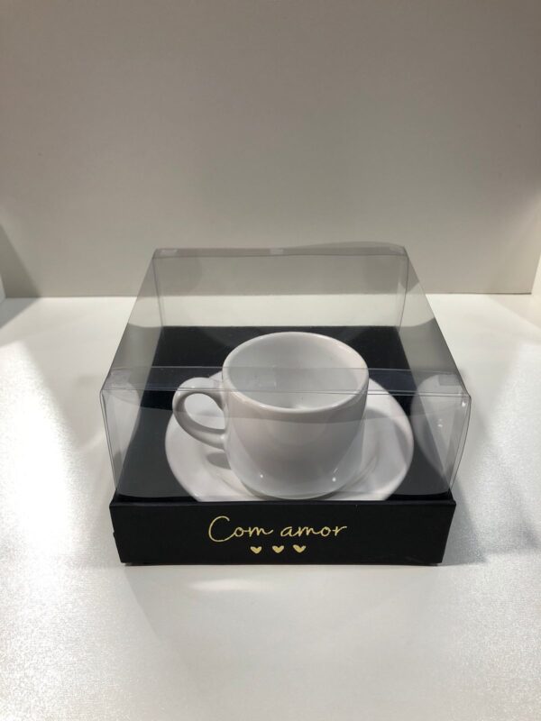 CAIXA COM XÍCARA BRANCA PERSONALIZADA