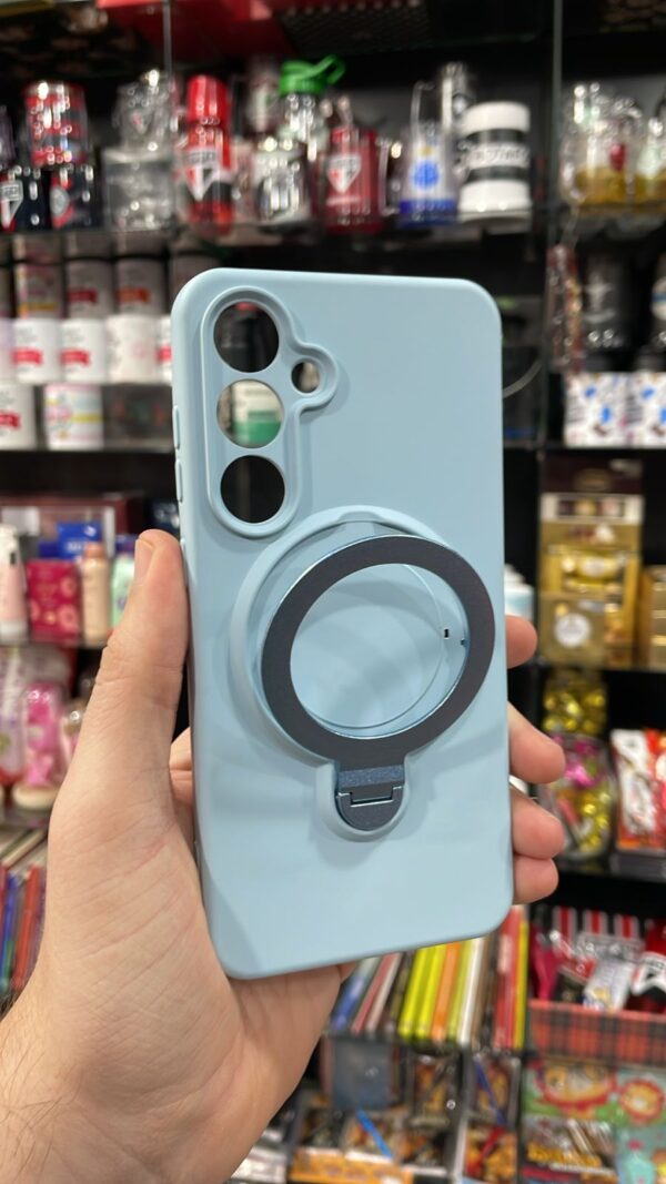 CAPINHA DE CELULAR S24 FE CASE AZUL COM MAGSAFE