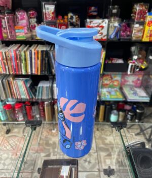 GARRAFA PLÁSTICO AZUL SQUEEZE STITCH TAMPA AZUL 700ML