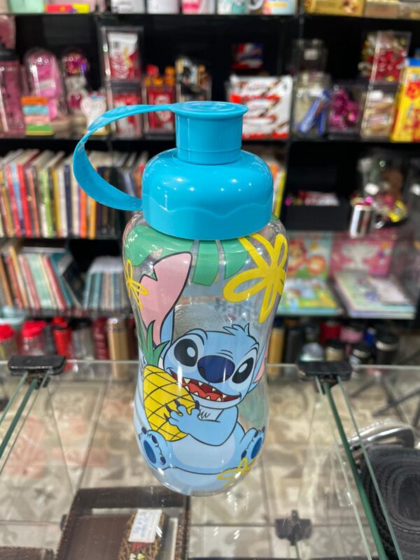 GARRAFA PLÁSTICO SQUEEZE STITCH TAMPA AZUL 550ML