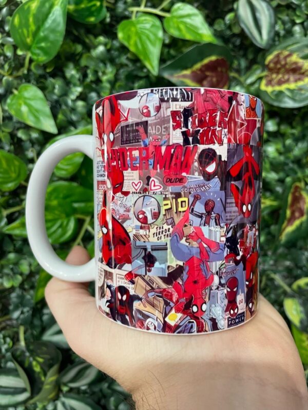 CANECA BRANCA HOMEM ARANHA