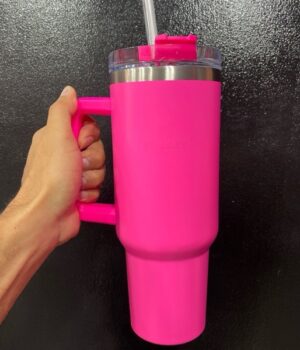 COPO COM CANUDO 1,2L ROSA PINK