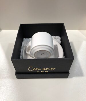 CAIXA COM XÍCARA BRANCA PERSONALIZADA