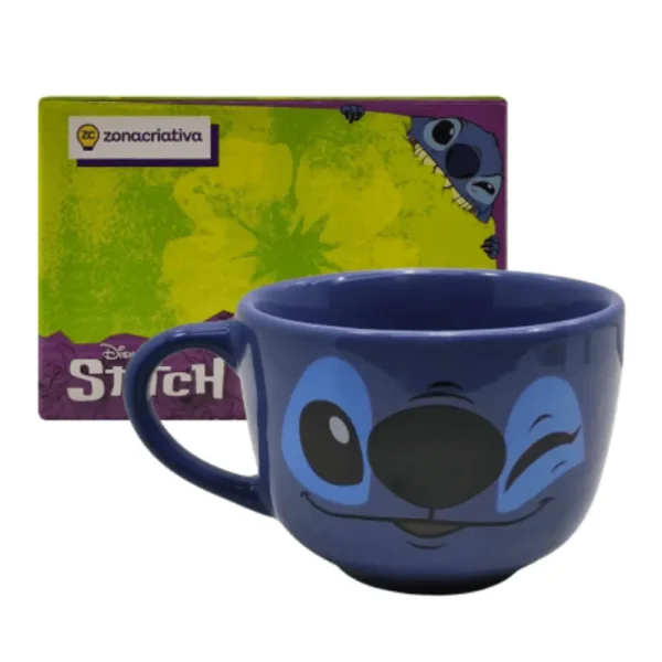CANECA DE SOPA PORCELANA STITCH 500ML