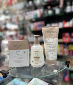 KIT EUDORA BABY: CONDICIONADOR 200ML + HIDRATANTE 200ML + SABONETE 2X80G