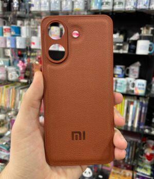 CAPINHA DE CELULAR REDMI 13C / POCO C65 CASE MARROM RELEVO