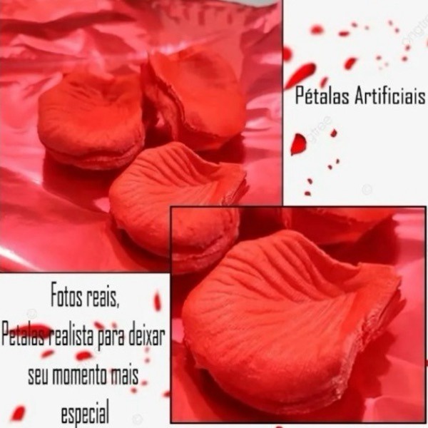 100 PÉTALAS ARTIFICIAS PARA SURPRESAS ROMÂNTICAS