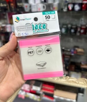 POST IT TRANSPARENTE 50 FOLHAS 76x76MM
