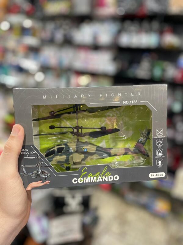 HELICÓPTERO DE BRINQUEDO MILITAR EAGLE COMANDO