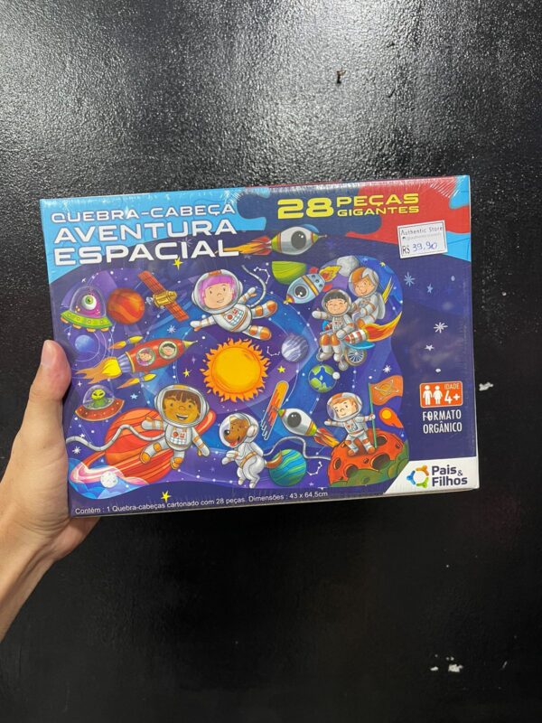 QUEBRA-CABEÇA AVENTURA ESPACIAL 28 PEÇAS