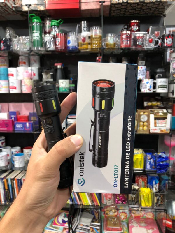 LANTERNA USB TÁTICA MILITAR ONISTEK LT017