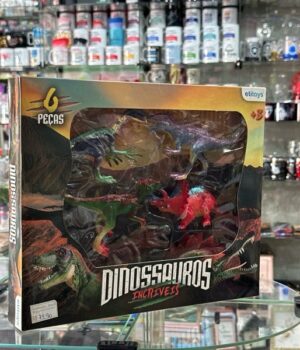 DINOSSAUROS INCRÍVEIS 6 PEÇAS