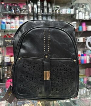 MOCHILA COURINO PRETO PEQUENA