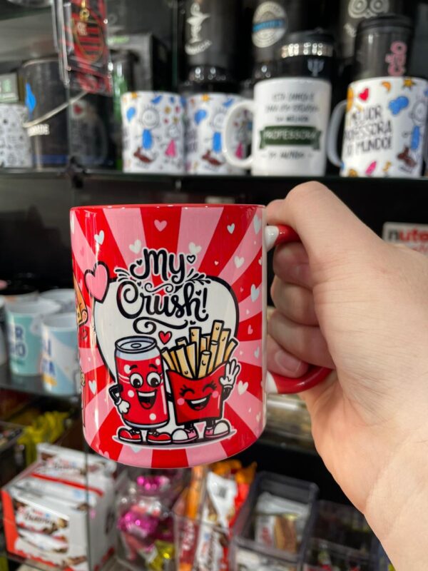 CANECA ALÇA VERMELHA O TEU COLO É O MEU ABRIGO MY CRUSH! - Imagem 2