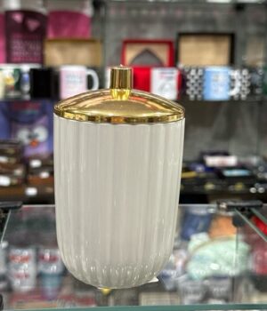 PORTA ALGODÃO/COTONETE CREME