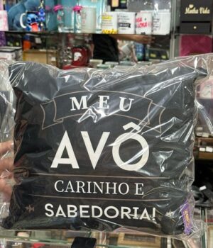 ALMOFADA AVÔ | MEU AVÔ, CARINHO E SABEDORIA | 40x40cm