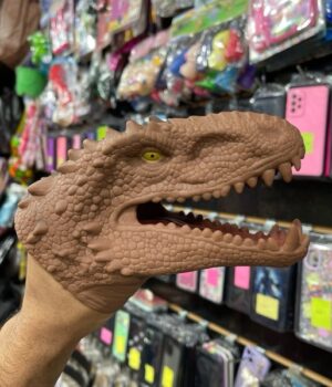 FANTOCHE BOCA DE DINOSSAURO MARROM