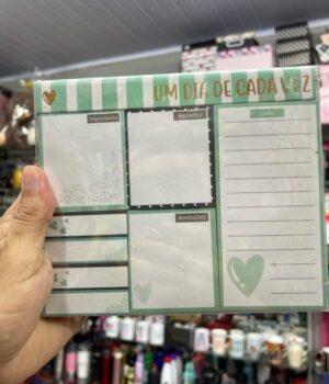 KIT 8 BLOCOS DE NOTAS - UM DIA DE CADA VEZ