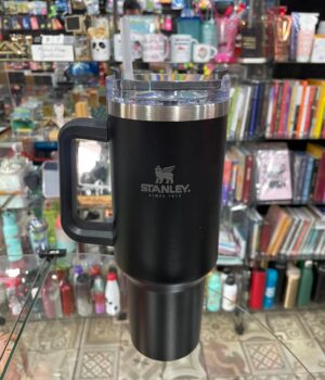 COPO COM CANUDO TÉRMICO PRETO