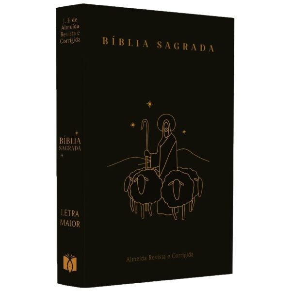 BÍBLIA ARC BOM PASTOR CAPA DURA COM HARPA E CORINHOS LETRA GRANDE