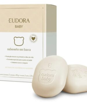 SABONETE EM BARRA EUDORA BABY ALGODÃO 2X80G