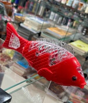PEIXE A PILHA ANDA E ACENDE LUZ VERMELHO