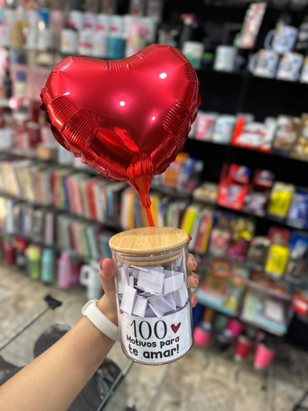 POTE 100 MOTIVOS PRA TE AMAR COM BALÃO VERMELHO